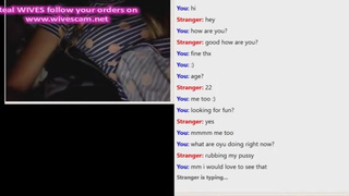 Omegle girl fingers wet pussy with sound.mp4