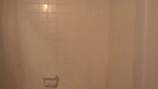Girl pisses and shits in the shower
