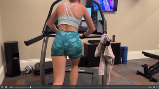 Christina Khalil Treadmill Booty Tease Video Leaked