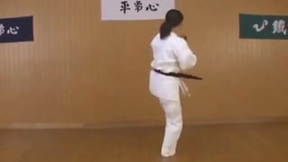 Karate girl embarrassed to strip down for fight