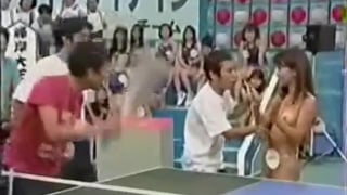 Japanese girl groped and stripped on live TV show