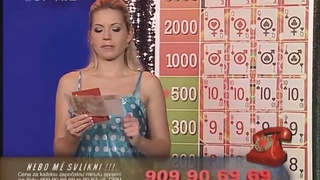 Russian host of televised quiz show strips fully