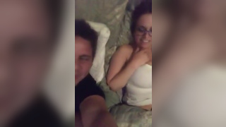 MILF with husband eagerly shows boobs to stream