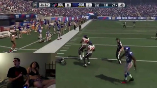 Guy wins at Madden, his girlfriend strips for us
