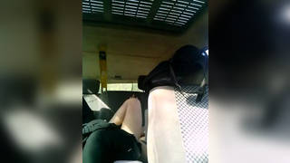 Russian street sexy street babe sucking and fucking in the car