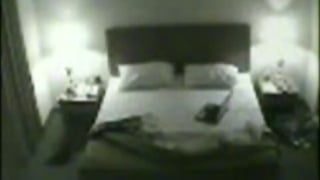 Motel security camera records with customer hot fuckable babe encounter