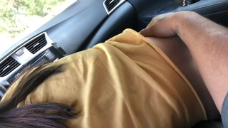 Latina Sexy street babe Blowjob and Great Handjob Finish in my Car
