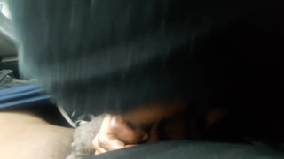 Black Horny fuckable babe sucks my dick for 15 minutes in my car