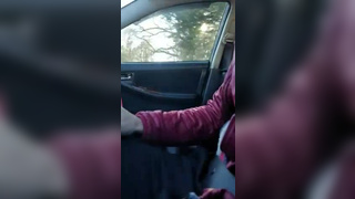 Milf StreetHorny street babe blowjob and swallow in the car
