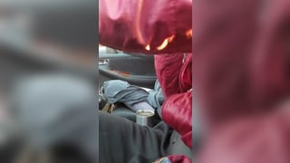 Milf StreetHorny street babe blowjob and swallow in the car