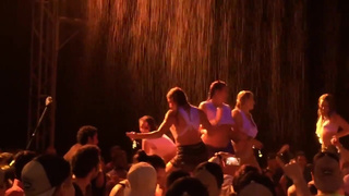 Soaking wet girls show tits in wet T-shirt contest