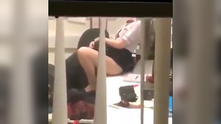 Caught! British Manager Eating Employee Pussy