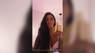 Stephanie Silveira Topless White Lingerie Video Leaked