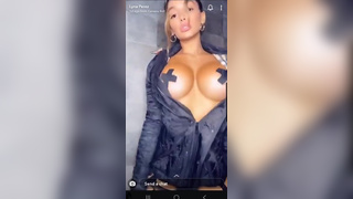 Lyna Perez Sexy Pasties Lingerie Tease Video Leaked