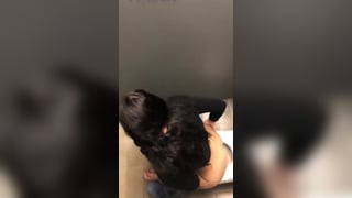 Caught this girl sitting on potty at mall toilet - Potty Girls