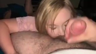 Girlfriend suck my cock and lick my balls - Blowjobs