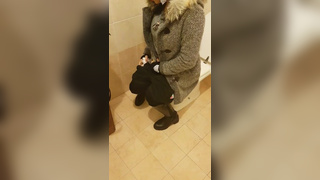 Filming my sister sitting on potty - Female Scat
