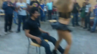 Latina Stripper in the town square for free