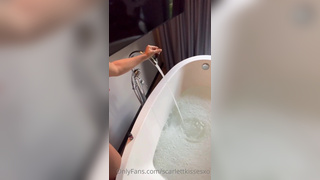 ScarlettKissesXO Nude Butler Bathtub Sex Video Leaked 2