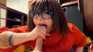 Momokun Velma Cosplay Blowjob Fuck Video Leaked 2