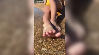 Natalie Roush Feet Tease On Beach PPV Video Leaked 2
