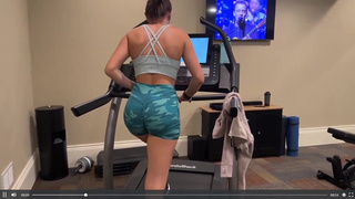 Christina Khalil Treadmill Booty Tease Video Leaked 2