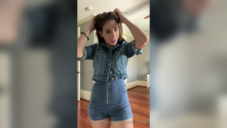 Christina Khalil Tiny Black Bikini Tease Video Leaked 2