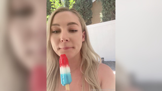 STPeach Popsicle Blowjob Outdoors Video Leaked 2