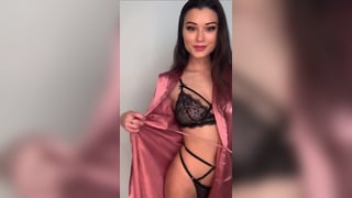 Keilah Kang Sexy Black Lingerie Tease Video Leaked 2