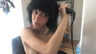 Angelica Topless AngelicaSlabyrinth Hair Straightening Leaked Video 2