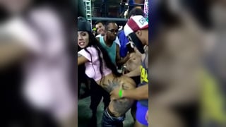 Fucking in front of all friends at Carnival Party 2