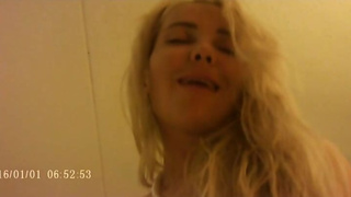 Blonde Horny fuckable babe dances for me before fucking