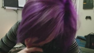 Two Cute Playful Emo Looking Bff Girls Having Good Time Sucking On Two Cocks With Lots Of Verbal And Laughter