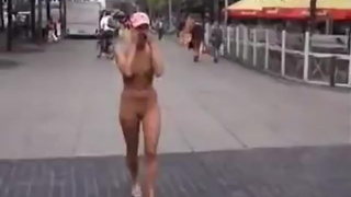 Nude walk in public