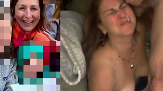 Mature American mom taking cum shots to the face