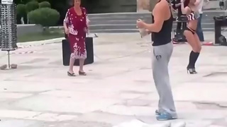 Granny VS Stripper funky dance