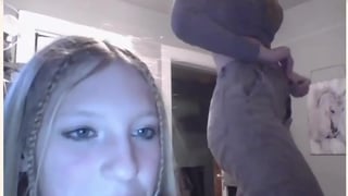 2 girls playing omegle game and showing off