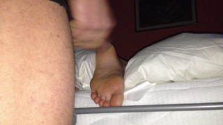 Cum on her feet part 02