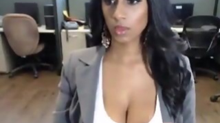 2015-03-17 Indian Big Tit Beauty Masturbates At The Office