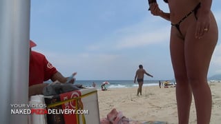 My Horny Wife At The Beach (Casal SP) NakedPizzaDelivery.flv