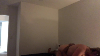 18 year old boy receives a quickie from big tits escort
