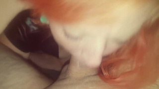 hmdt - My New red head shows off deep throating skills and gets face fucked hard