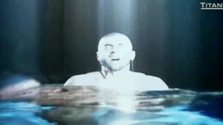 Naked Hunk strangled in Pool