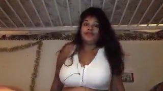 Huge tits indian plays with her tits