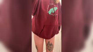 Chubby tatted redhead private titty drop leaked