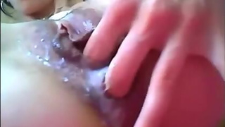 Fingering wet ass and pussy