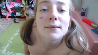 Young girl begs for cum in her mouth (NoSoundUnfor