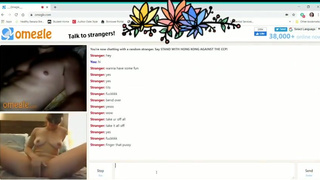 Wife plays with guy on Omegle while bf showers