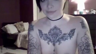 Tatted Girl Teases Cam