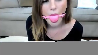 Young Teen Gagged and Cum